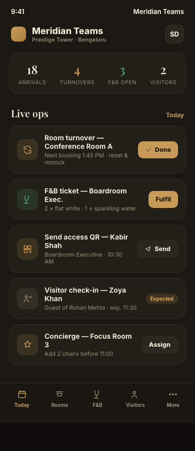 Staff app, Keycard